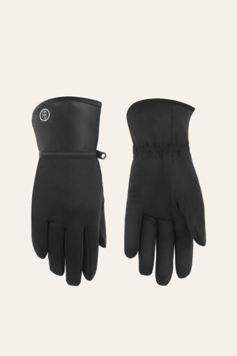 FLEECE GLOVES WOMEN - BLACK, L
