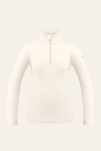 MIA LONG SLEEVED T-SHIRT WITH "SKIER" PRINT - NATURAL WHITE, XS