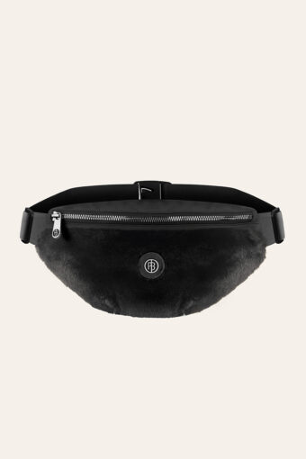 SAC BANANE BANANA EN FAUSSE FOURRURE - BUBBLY BLACK, Taille unique