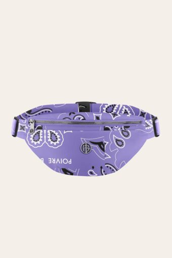 BANANA PAISLEY SKI WAIST  BAG - PAISLEY PURPLE, One size