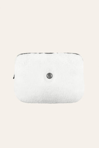 POUCI FAUX FUR SKI BELT BAG - BUBBLY WHITE, One size