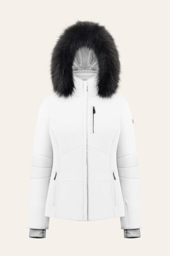 EMMA STRETCH SKI JACKET - WHITE, XS
