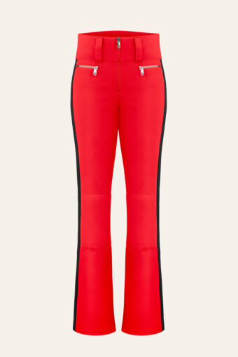 ELISE STRETCH SKI PANTS - SCARLET RED/BLACK, XS