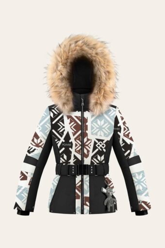 VESTE DE SKI JOANA - PRINT BLACK, 8 ans