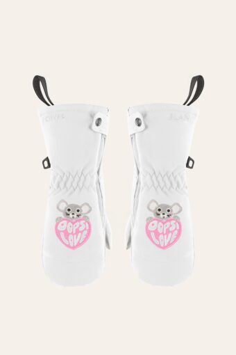 MIMI SKI MITTENS - WHITE, 2 years