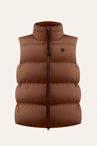 CAMILA DOWN VEST - CHOCO BROWN, XS