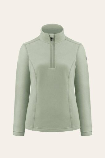 ROMY FLEECE SWEATER - LICHEN GREEN, XS