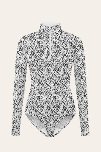 MADY LONG-SLEEVES BODYSUIT - JAGUAR BLACK, XS