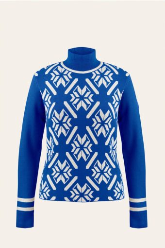 ALBA KNIT PULLOVER - ACID BLUE, XS
