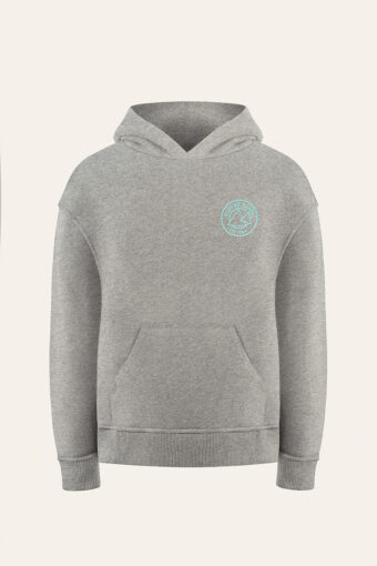 DANY UNISEX “CLIMBER” PRINT HOODIE - SLUB GREY F24, XS