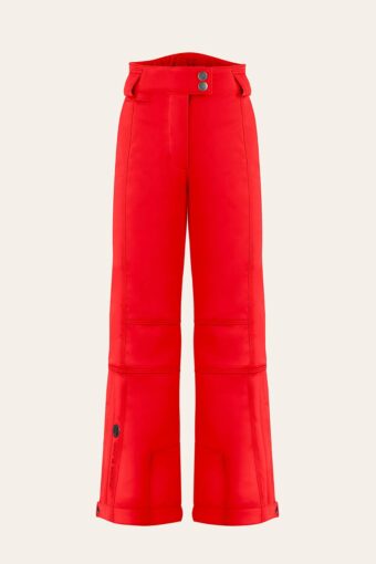 EVA STRETCH SKI PANTS - SCARLET RED, 8 years