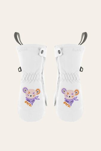 MIMI SKI MITTENS - WHITE, 2 years