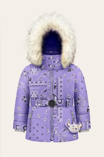 JUNE PAISLEY DOWN SKI JACKET - PAISLEY PURPLE, 18 months