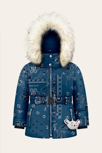 JUNE PAISLEY DOWN SKI JACKET - PAISLEY BLUE, 18 months