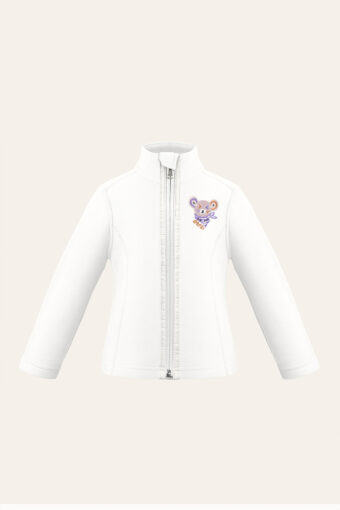RUBY MICRO FLEECE JACKET - WHITE, 18 months