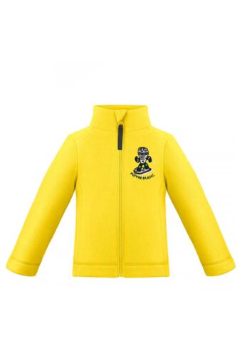 Baby boy Fleece Jacket with embroidery - CYBER YELLOW, 3 years