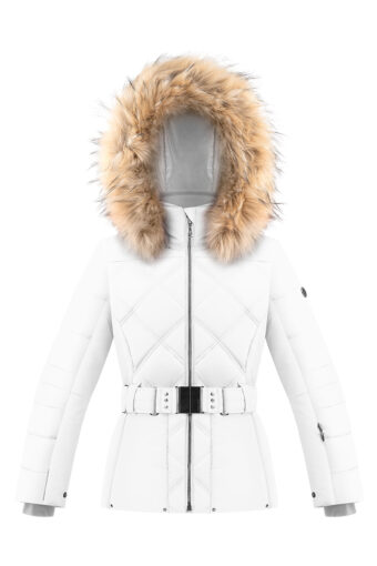 Veste de ski Junior fille - WHITE, 8 ans