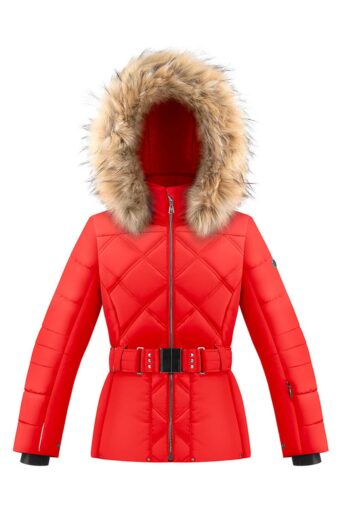 Veste de ski Junior fille - SCARLET RED 9, 8 ans