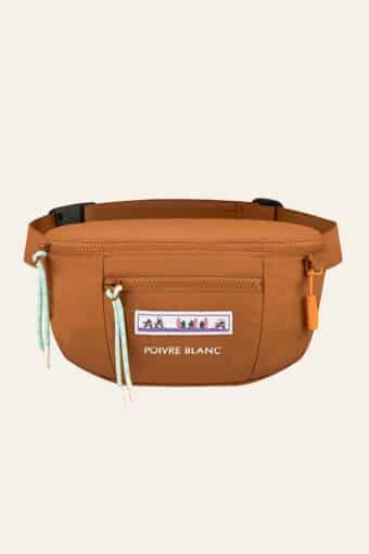 Sac Banane Hajj / Prière Homme - Blanc Léger En Polyester - 2 Poches, Réglable - Idéal Mosquée, Voyage, Activités Religieuses