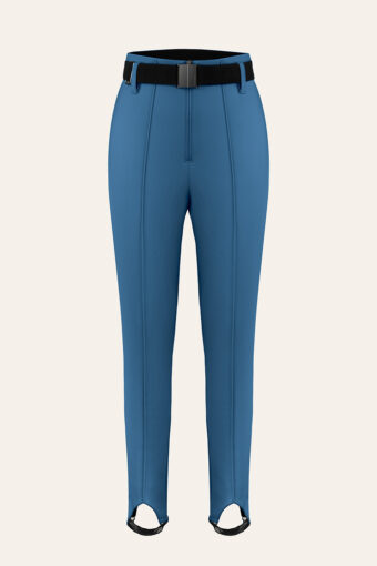 GYSEL SOFTSHELL SKI STIRRUP PANTS - TWILIGHT BLUE, XS