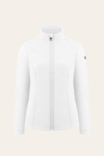 RUBY MICRO FLEECE JACKET - WHITE, XS