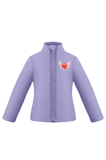 Veste en polaire avec broderie Petite fille - PÉRI VIOLET, 2 ans