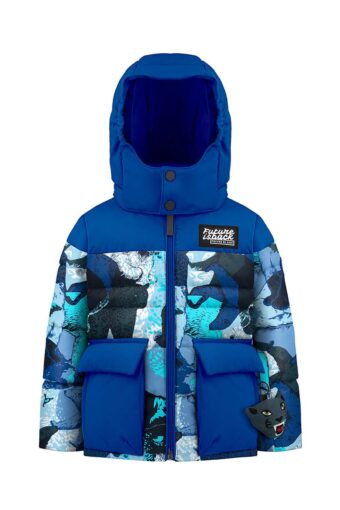 Synthetic Down Ski Jacket Petit garçon - NATURE BLUE-INFINITY BLUE